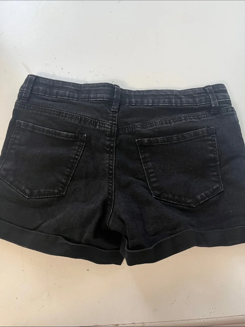 SO Sz 16 Youth Black Favorite Shortie Denim Jean Shorts